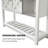 Zev Farmhouse Console Table with Sliding Barn Door and Adjustable Shelf-1421143287