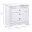 Table de chevet 2 tiroirs Isabelle avec ports USB-1030049728