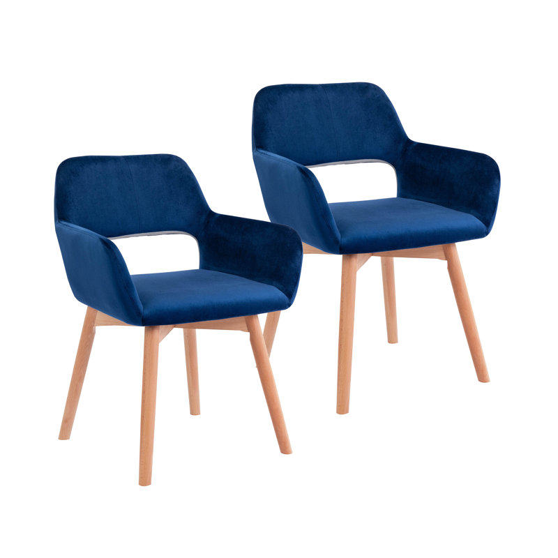 Andrianne Upholstered Dining Chair, Blue