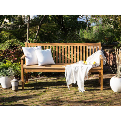 Eneida Solid Wood Acacia Outdoor Bench