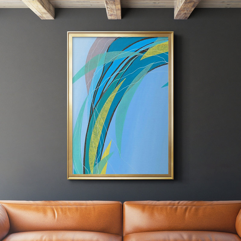 " Circulating Flow III ", Gold, 42.5" H x 30.5" W