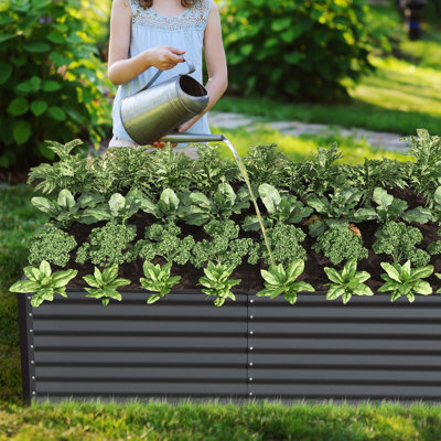 Lit de jardin surélevé en métal Sacia