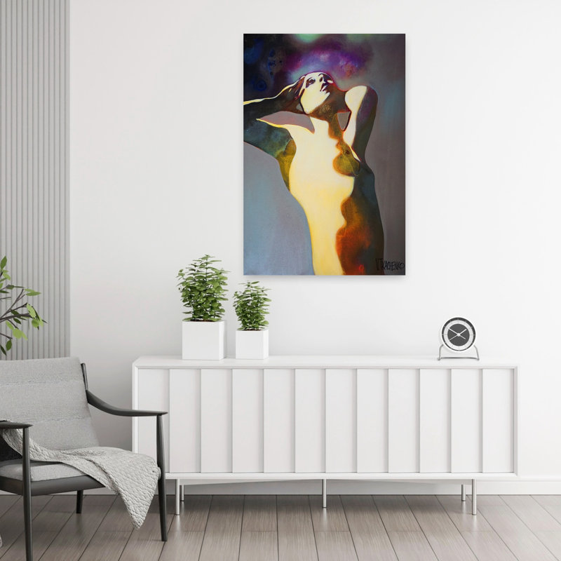 Art dramatique contemporain éthéré, H 36 po x l 24 po