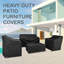 Housse de mobilier de patio pour ensemble de meubles d'extérieur 4 pièces-2091252763-2091252762