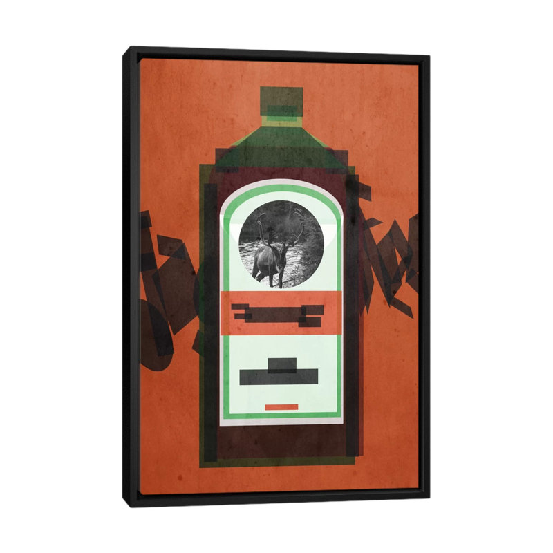 « de l’est », impression sur toile tendue, Toile avec cadre noir, H 26 po x l 18 po x P 1,5 po, Pas de tapis