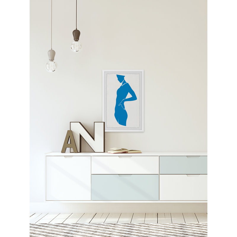 «I Feel Blue», reproduction encadrée, H 18 po x l 12 po x P 1,5 po
