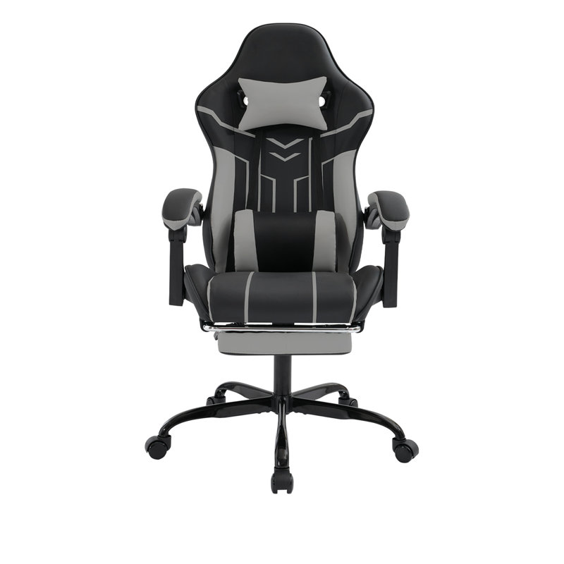 Chaise de jeu, chaise d'ordinateur Chaise ergonomique avec repose-pieds Chaise de bureau Chaise d'ordinateur ergonomique avec dossier lombaire