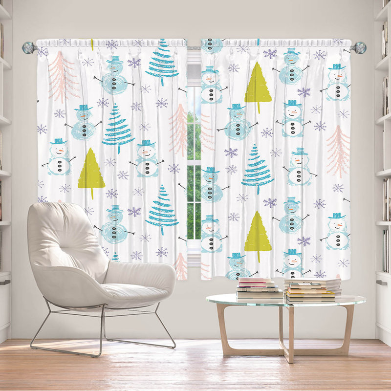 Paire de rideaux obscurcissant en polyester Heavenor, L 40 po x L 52 po