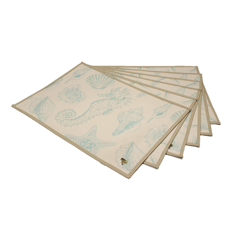 Napperon Turquoise Ocean Tide (ensemble de 6)