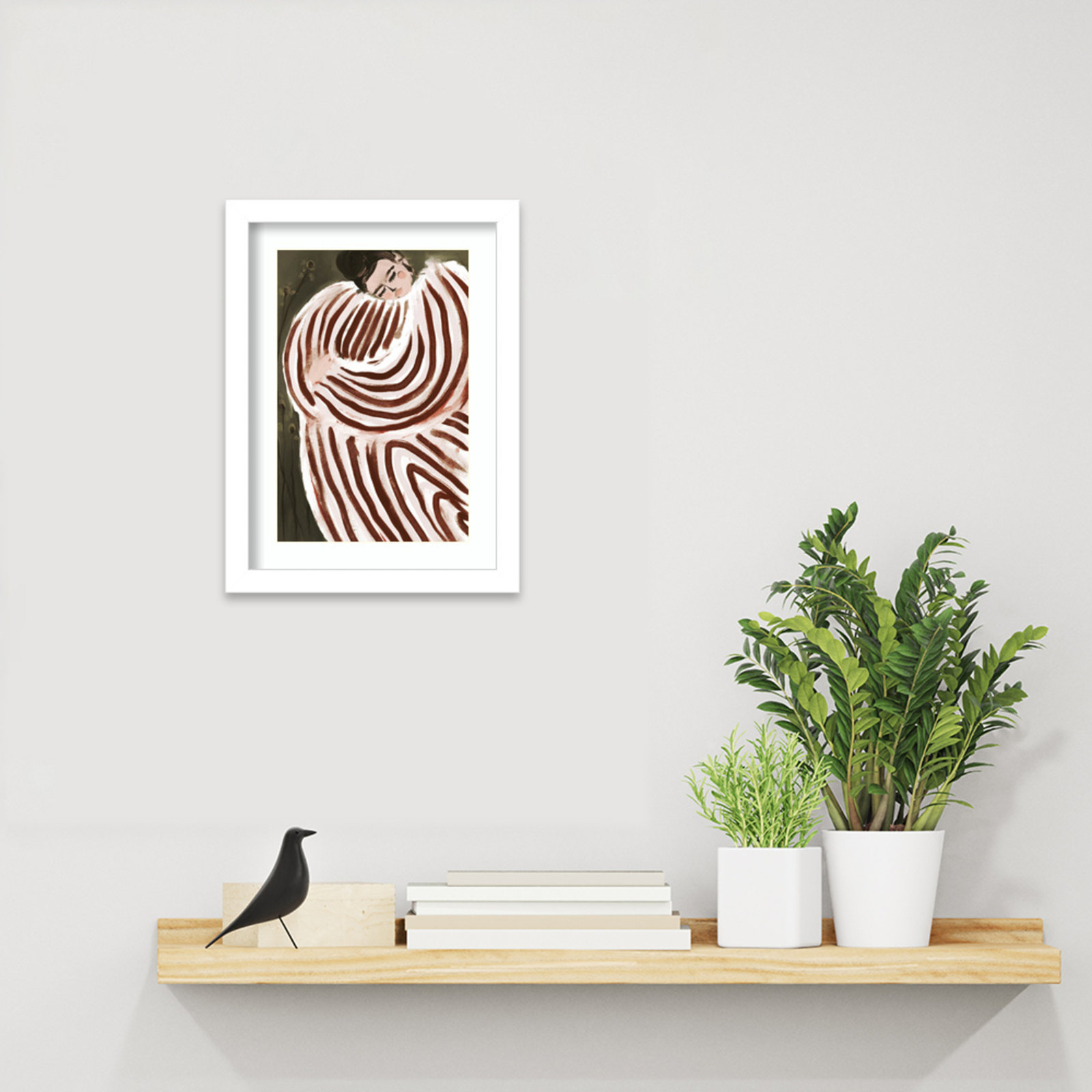 Galya "Sleeping Princess" Print, White, 13" H x 10" W