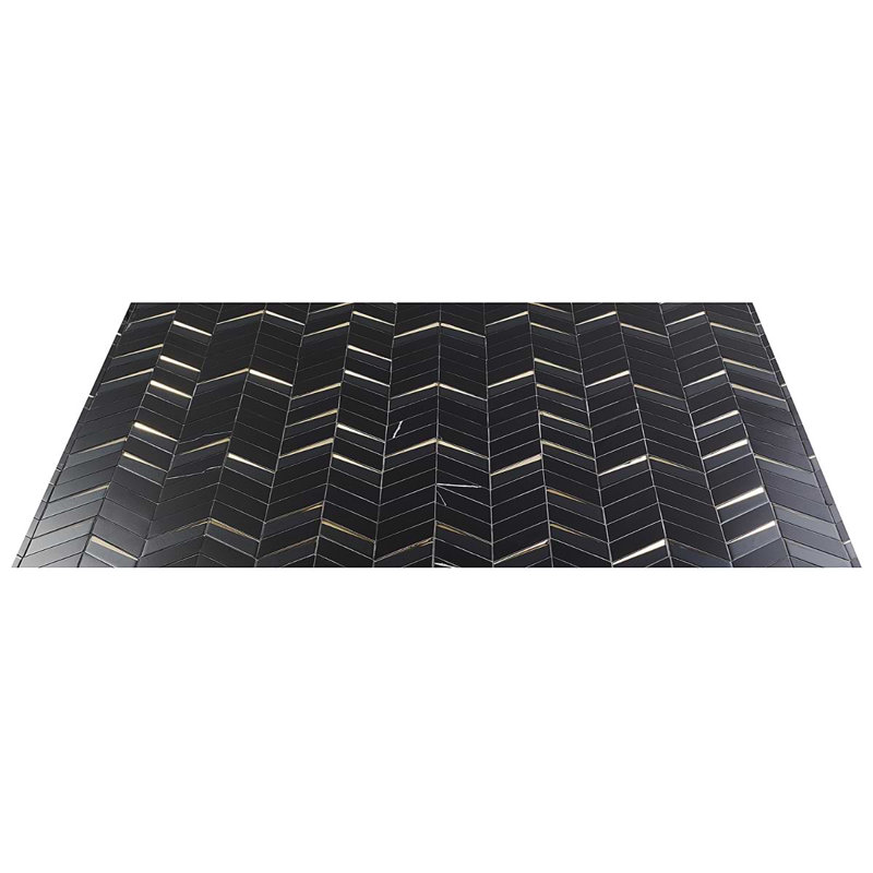 Mogo 10.82'' W X 13.3'' L Polished Marble And Glass Mosaic Tile