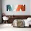 Art mural contemporain contemporain abstrait-823447405