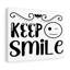 Keep Smile - Wrapped Canvas Print