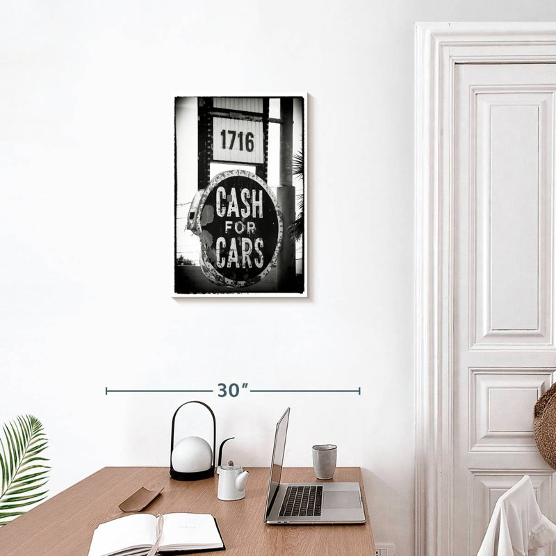 Argent comptant pour les voitures, H 24 po x l 16 po