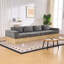 Canapé d'angle modulaire avec tiroirs de rangement, canapé multifonctionnel en forme de L avec base de rangement intégrée et table basse.-557577827-557577854