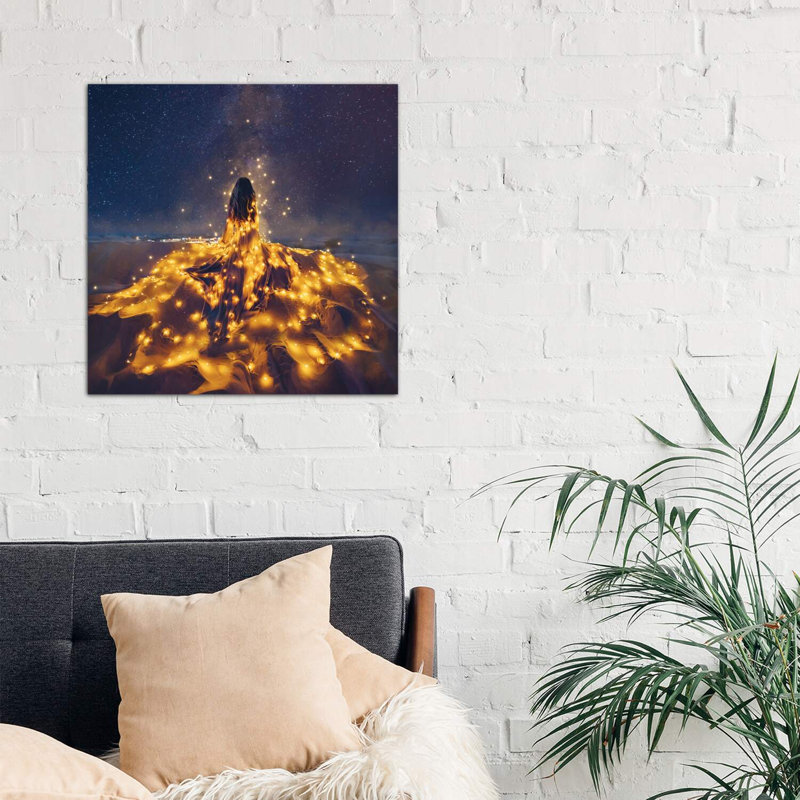 «The Desert Constellation» - Reproduction, H 26 po x l 26 po x P 1,5 po, Toile tendue