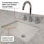 Ensemble de meuble-lavabo double bleu l 72 po x P 22 po, plateau en marbre de Carrare et robinet