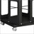 4-Tier All-Steel Rotating Bookshelf With 360° Wheels-1009076490