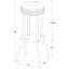 Tabouret de bar pivotant en métal Hagert-16396417