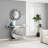 Rillamas 47.2" Mirrored Glass Console Table