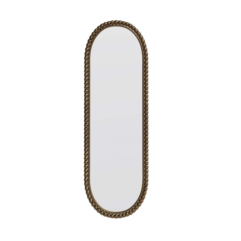 Miroir suspendu rétro, Verticale, Doré