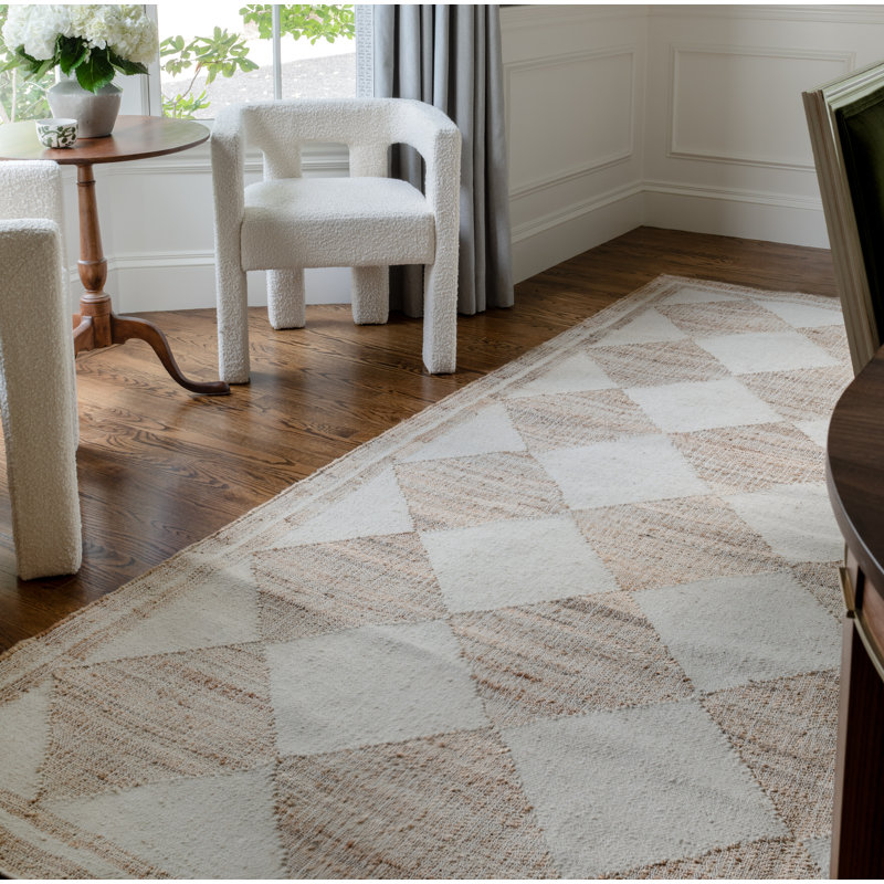 Erin Gates by Momeni Orchard Court Ivory Hand Woven Wool and Jute Area Rug, Runner 2'3" x 12'