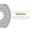 Médaillon de plafond Endurathane Valeriano, DE 12 1/8 po x P 3 5/8 po x P 3/4 po (convient aux auvents jusqu'à 6 1/4 po), fini or vert peint à la main-27782653