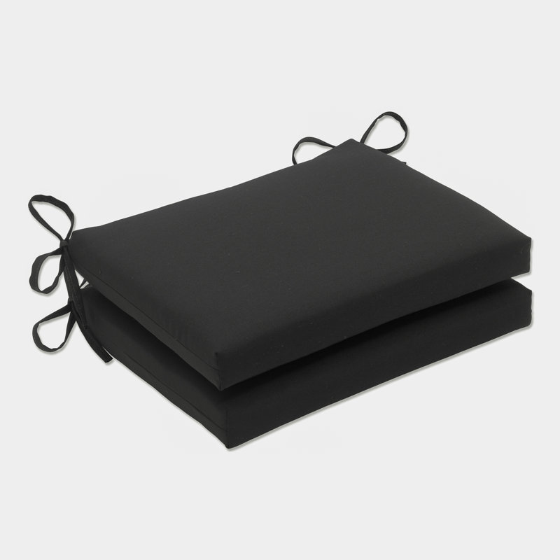 Coussin de chaise Amarina, Noir