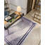 Tapis gris lavable en polyester à imprimé géométrique Arica-1100984489