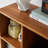 European style open storage bookcase