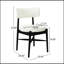 Chaises de salle à manger de style Mid-Century moderne avec dossier ouvert et sièges rembourrés pour le confort et le style, parfait pour les maisons contemporaines-670554645