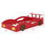 Lit de voiture de course, lit plateforme en forme de voiture avec roulettes-1954300171