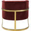 Fauteuil demi-tonneau en velours 30 po Carter-759288828
