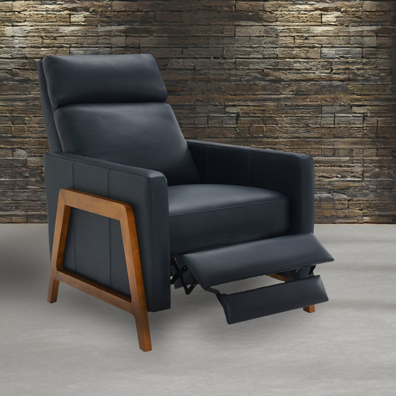 Leather Push Back Recliner