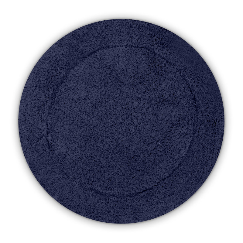 Tapis de salle de bain, Marine, Rond 30 po