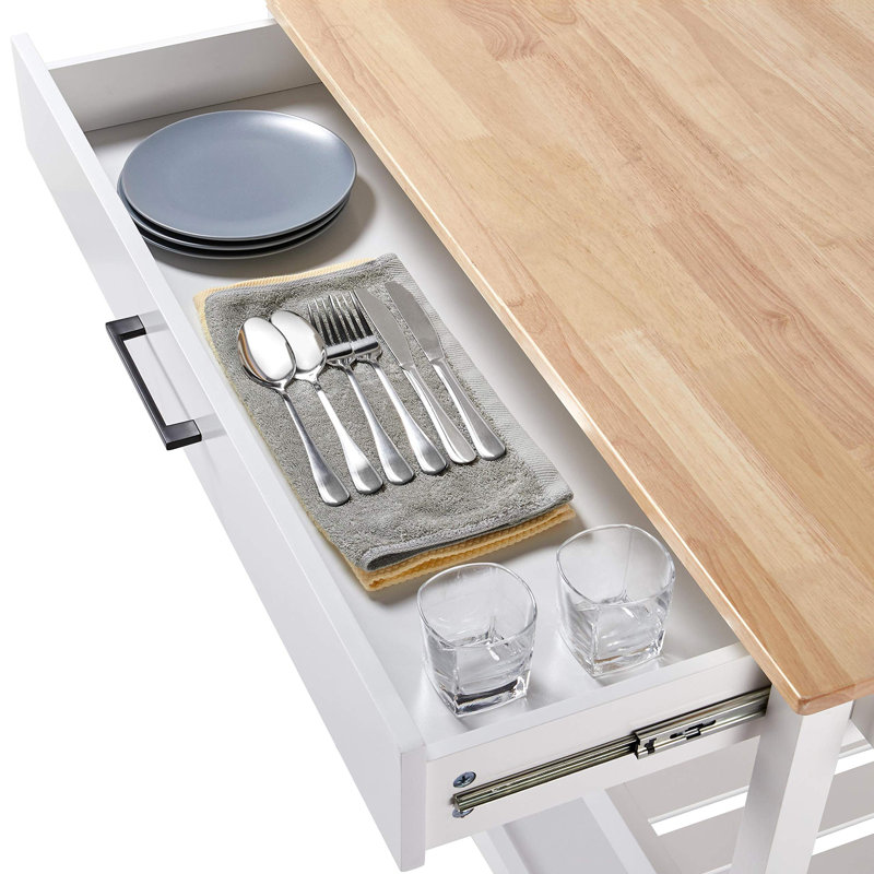 Iftach Wood Kitchen Cart