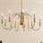 Karthe 9 - Light Steel Dimmable Spider Chandelier