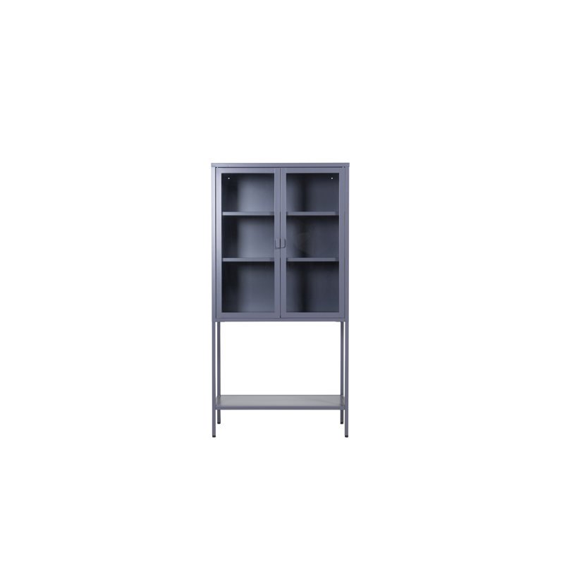 Dirit 150cm H x 75cm W Standard Bookcase, Grey