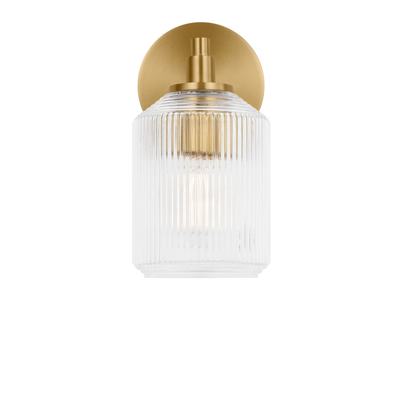 Barstow Bath, Burnished Brass, 9" H x 4.5" W x 6.125" D