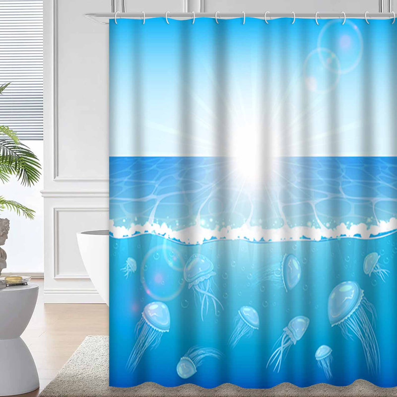 Magnifique rideau de douche avec 12 crochets, L 72 po x l 72 po