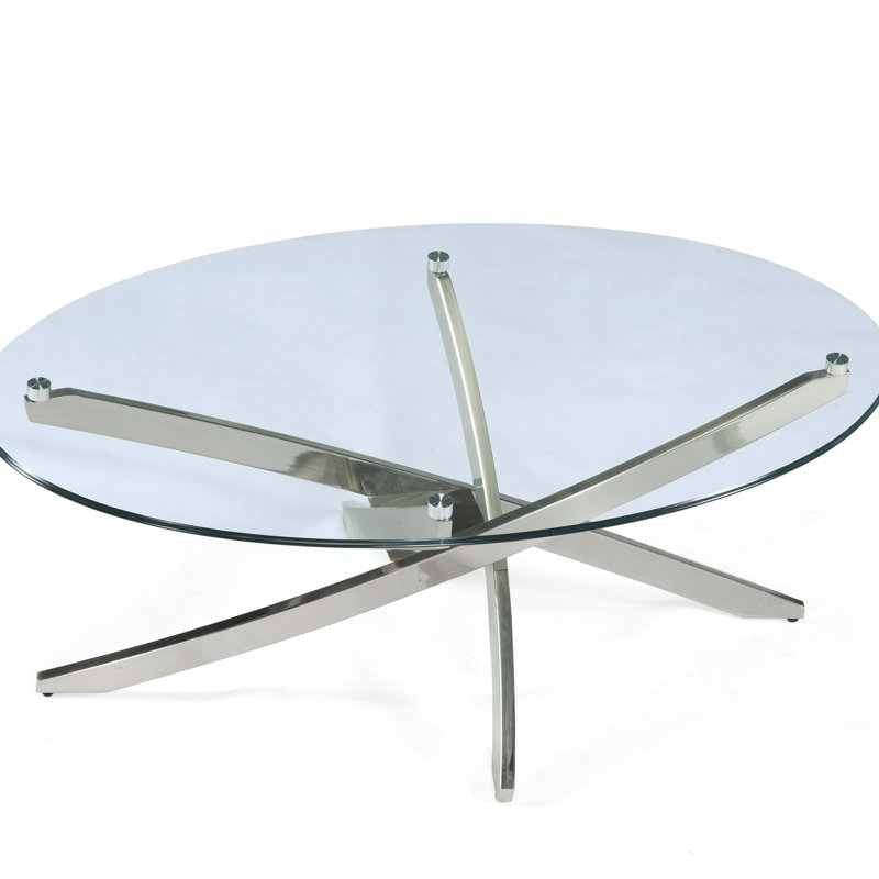 Ruka Glass Top Single Coffee Table