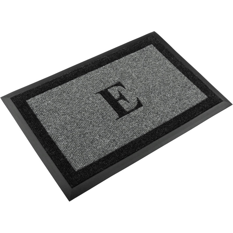 Asai Non-Slip Outdoor Doormat, E, Gray, 24" W x 48" L
