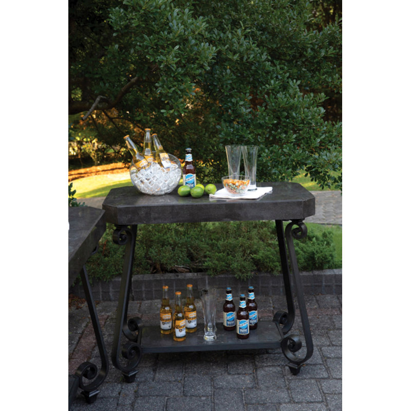 Connor Rectangular Metal Outdoor Buffet & Console Table , 38'' in. W 20'' in. D