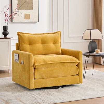 Fauteuil pivotant simple confortable