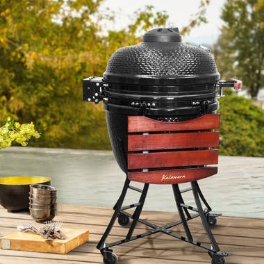 Weber 26 in. Original Kettle Premium Charcoal Grill in Black with