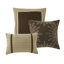 Édredon 7 pièces en faux suède, taille très grand, motif naturel, 2 taies décoratives, 3 coussins, jupe de lit lavable en daim, aspect transitionnel, texture douce, détails de broderie,