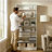 9 Tier Heavy Duty Wood Shoe Cabinet With Adjustable Shelves And Open Storage For Entryway, Hallway, And Living Room