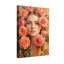 Portrait floral de la Saint-Valentin avec des roses et des couleurs douces-983074044