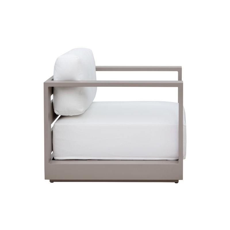 Tavira Outdoor Armchair, White, Beige