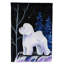 Starry night bichon bichon frisé 2 côtés polyester 40 x 28 po drapeau de jardin-71547122